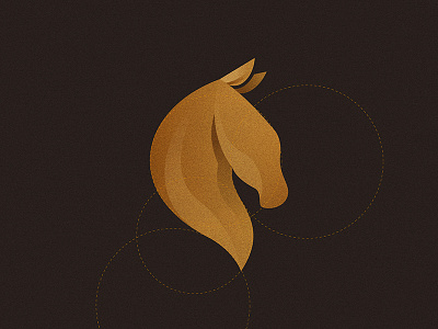 Horse Head animal flat head horse logo simple