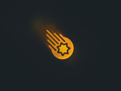 Meteor alfitra logo meteor simple space