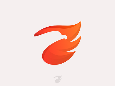 Phoenix Logo brand fire flat for icon identity logo minimal phoenix red sale