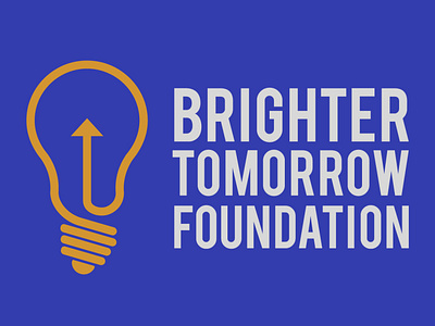 Brighter Tomorrow Foundation Logo brighter tomorrow logo btf logo foundation logo light bulb light bulb logo light logo