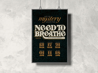 NEEDTOBREATHE Tour Poster into the mystery poster into the mystery tour needtobreathe needtobreathe poster tour poster