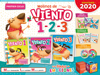 Molinos de Viento / book design argentina book book cover design childrens book design editing editorial editorial design editorial mandioca libro schoolbook