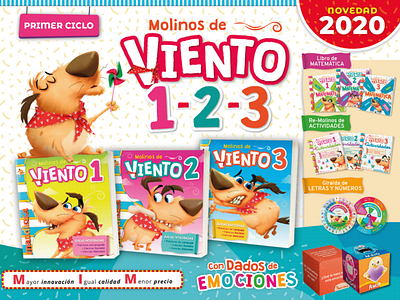 Molinos de Viento / book design argentina book book cover design childrens book design editing editorial editorial design editorial mandioca libro schoolbook