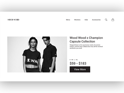 DailyUI #03 - Landing Page dailyui dailyui 003 dailyui 03 home page landing page landing page. minimal shopping wood ww