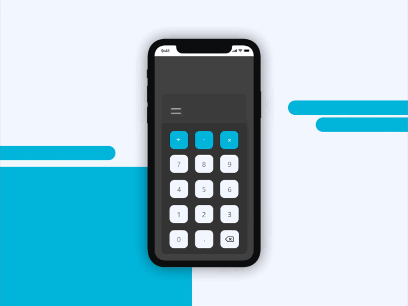 DailyUI #04 - Calculator calculator calculator app dailyui dailyui 004 iphone x simple calculator