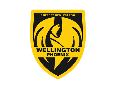 Wellington Phoenix Logo club logo logo logo design phoenix phoenix logo soccer badge soccer club logo soccer crest