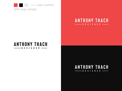 2019 Personal Branding anthony auckland branding designer logo logo modern logo new zealand personal personal branding personal logo