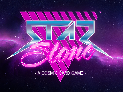 Star Stone 80s card game game identity indie game logo retro