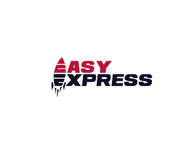 easy express app brand identity branding design flat logo logo design promo sign sign design