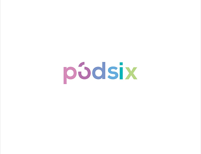 podsix app branding design flat illustration logo minimal promo sign sign design