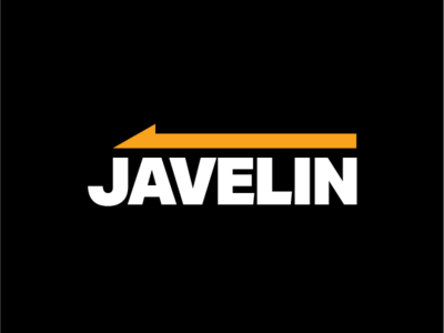 Logo for Javelin branding design flat icon logo minimal typography vector