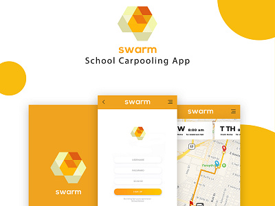 swarm carpooling app animation app art branding clean creative design drawing farfalla farfalla hu icon idea illustration ios logo tools ui ux vector web