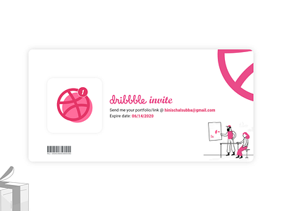 Dribbble Invitation design designs dribble invitation dribble invite illustration