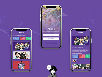 Anime App Designs Themes Templates And Downloadable Graphic Elements On Dribbble