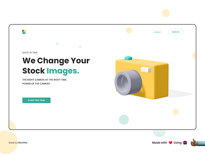 Camera Landing Page | Design Practice 2020