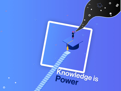Knowledge is power. | Design 2021 design graduate illustration learning official playoff playoff power student vector