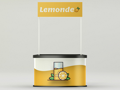 Lemonde | Brand identity for a lemonade stand branding graphic design illustration landing page design lemon lemon stand lemonade stand lemonde logo logo design vector weekly design weekly warm up