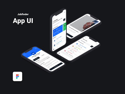 Job Search App UI Concept | Design 2021 app app concept design figma figma design job finder job finder app ui uidesign