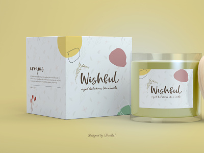 Wishful Candle | Packaging Concept 2021 branding candle design package packaging play off weekly weekly play off weekly warm up