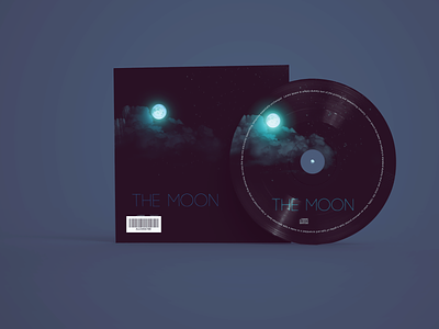 The Moon | Album Cover Design 2021 album album cover album cover design cd mock up design music music cover vector weekly design weekly warm up