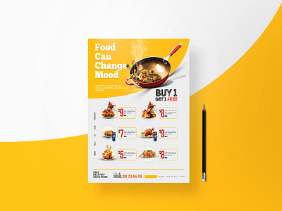 Food flyer design advertisements awesome banner cafe clean clear coffee corporate corporate branding corporate brochure creative designer fastfood flag design flat flyer food graphic deisgn professional restaurant