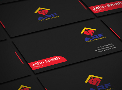 Black and red Business card awesome black blue branding clean company corporate creative design logo nice red yellow
