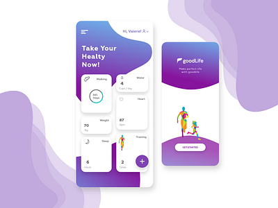 UI Design GoodLife Apps app design health app healthy live mobile mobile app mobile design mobile ui mobile ui design prototype ui ui ux uidesign ux