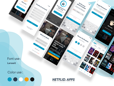 Redesign Netflid App UI Design design mobile mobile app mobile ui ui ui ux uidesign ux