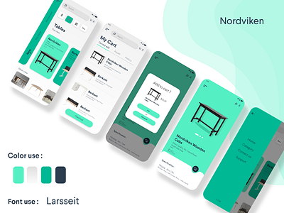 Nordviken UI Design Apps design illustration mobile mobile app mobile ui ui ui ux uidesign ux webdesign