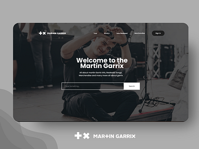 Martin Garrix reDesign Websites using Adobe XD design illustration mobile prototype ui ui ux uidesign ux web web ui web ui design web ui kit web uiux webdesign website design