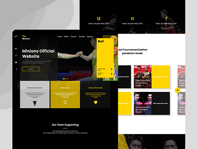 UI Design The Minions Websites