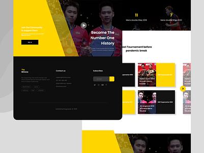 UI Design The Minions Websites