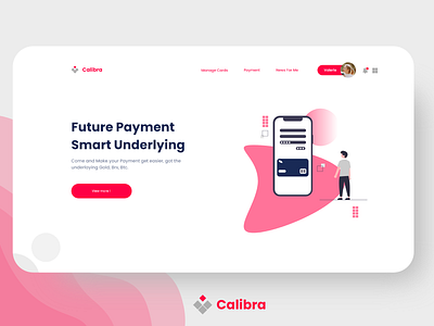 Calibra ui websites design concept