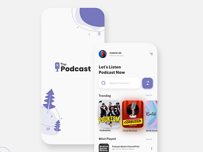 The Podcast App branding design illustration logo mobile ui ui ux uidesign ux vector