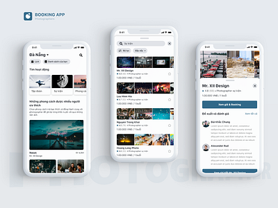 Redesign. Booking App booking booking app booking ui booking ui ux photograph photographer