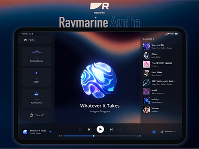 RM Audio Concept Layout 2022 app audio graphic design ipad music nguyentrongkhoi ui ui ux website