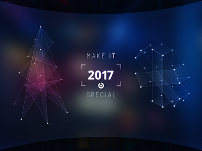 2017 New Year card design greeting card instinctools