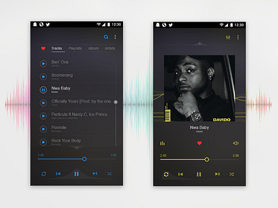 Music App Design