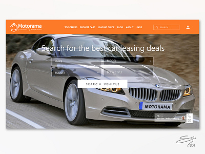 Motorama Landing Page Redesign