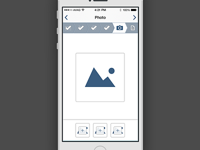 Appcident - Adding photo(s) app flat ios iphone