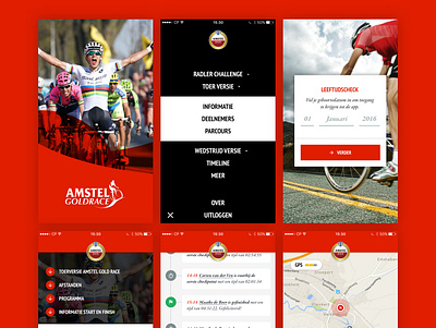 Appdesign Amstel Gold Race app design