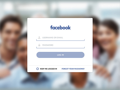 Day 001 - (Facebook) Log In dailyui facebook flat login signup