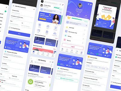 Digital Edutainment App app design education app illustration job app mobile app design training app ui
