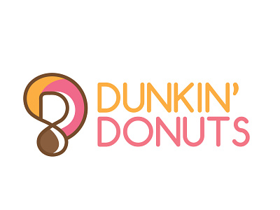 Dunkinlogo 03 design icon identity logo redesign redesign concept