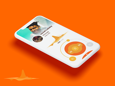 Music Player Design 009 colorful dailyui mockup music app music player orange ui ux