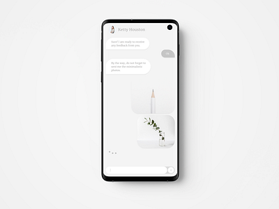 Direct Messaging App 013 app dailyui message app minimalism minimalistic mockup ui ux