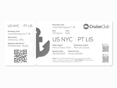 Cruise Boarding Pass