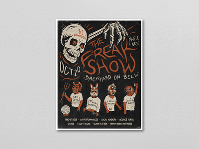 The Freak Show Music & Arts Festival Poster