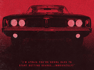 Death Proof car charger distressed film illustration movie quentin tarantino quote texture typography vintage