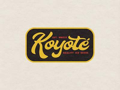 Koyoté - Badge Design 1 badge design branding distressed identity logo retro typography vintage